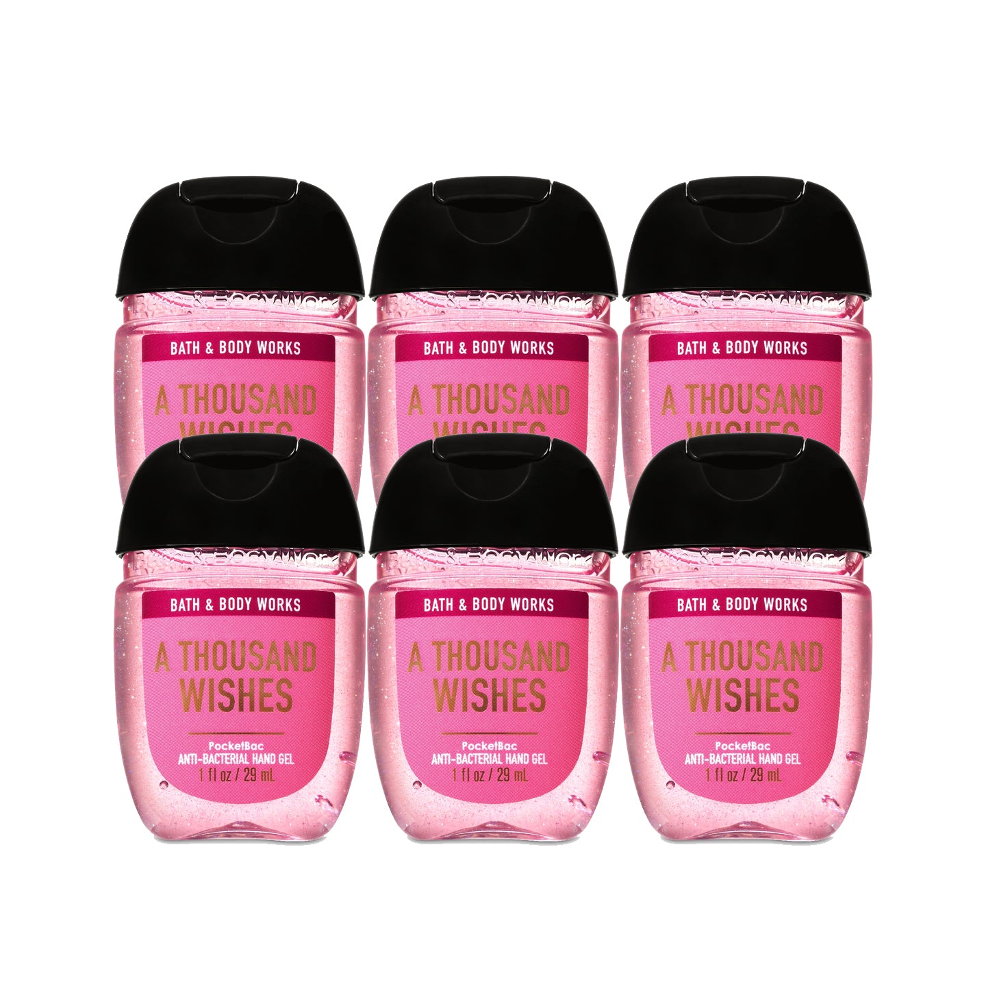 Bath & Body Works A Thousand Wishes Anti-Bacterial - Hand Sanitizers "PACKS" 1 oz 29 ml