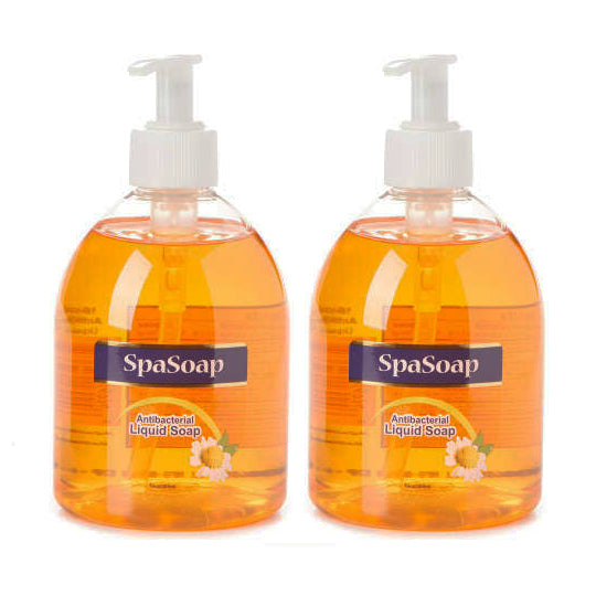 Spa Soap Antibacterial Liquid Soap 16 oz "2-PACK"
