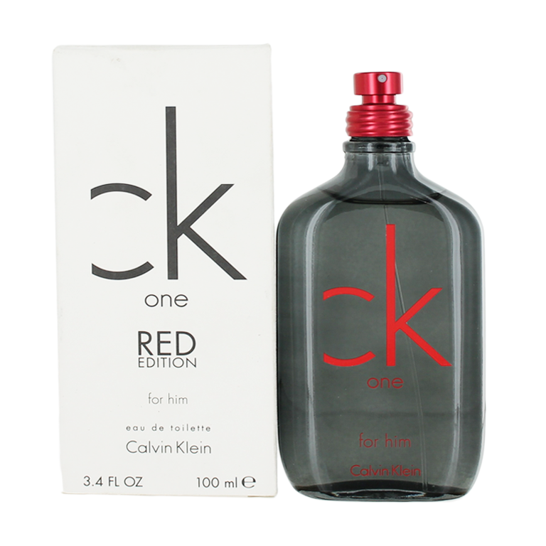 Calvin Klein CK One Red Eau De Toilette Spray for Men 3.4 oz