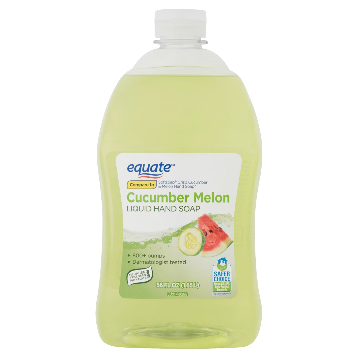 Equate Liquid Hand Soap, Cucumber Melon, 56 Oz