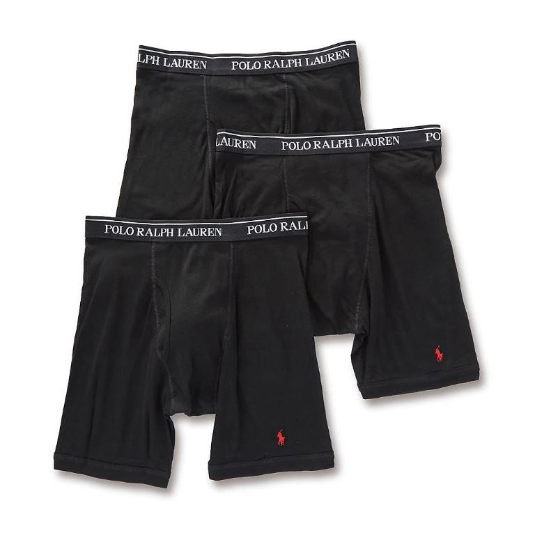 Polo Ralph Lauren Classic Fit Cotton Boxers 3-Pack, XL, Black/Grey