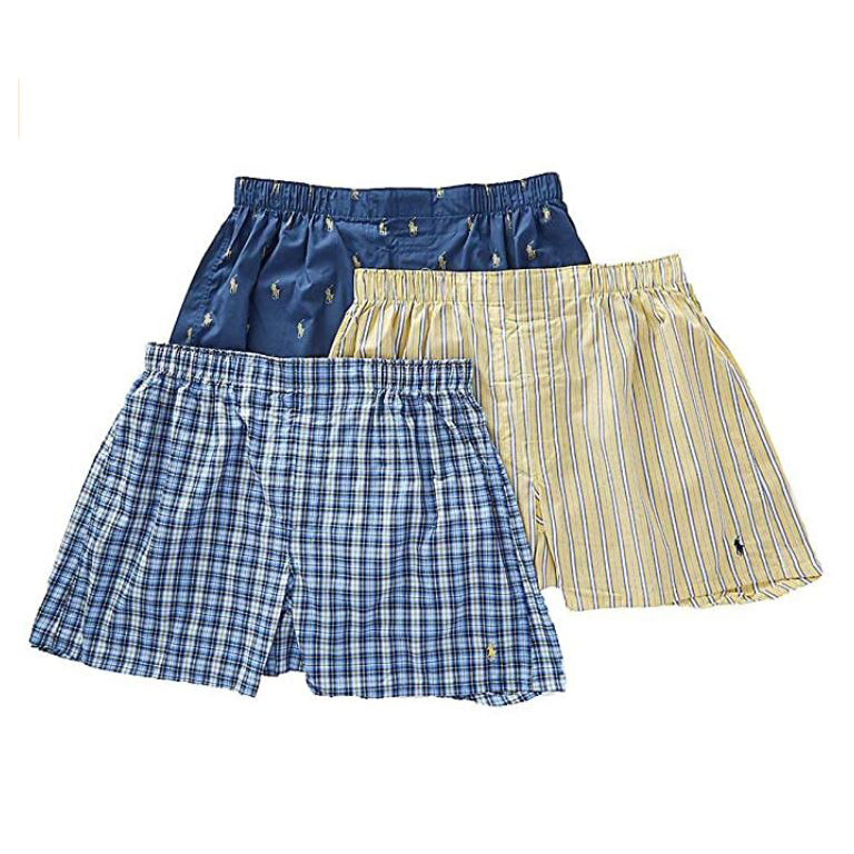 Polo Ralph Lauren Men's Woven Boxers "3-PACK" RCWBP3-451