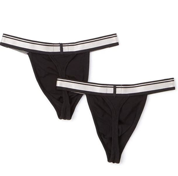 Papi Men's Cotton Stretch Jock Strap Black "2-PACK" 980910-001