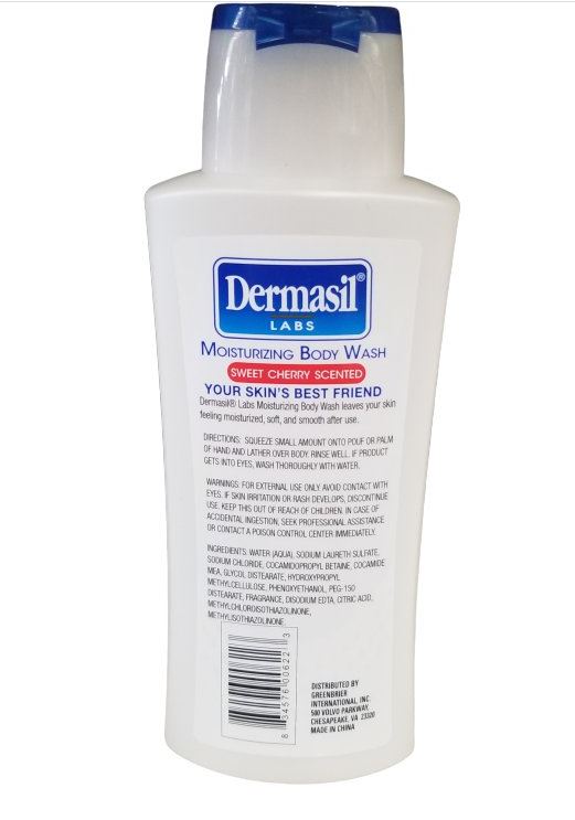 Dermasil Moisturizing Body Wash Sweet Cherry Scent 15 oz