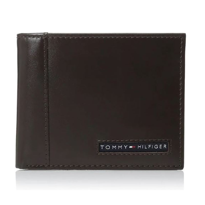 Tommy Hilfiger Men's Leather Cambridge Billfold Passcase Wallet (31TL22X063)