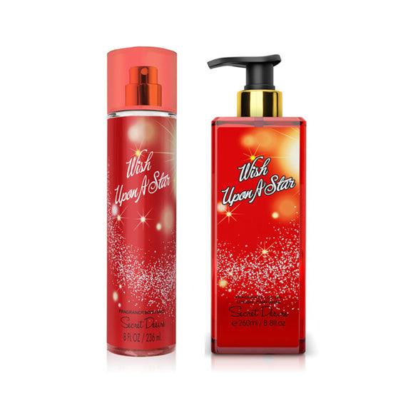 Secret Desire Wish Upon a Star Gift Set 2PC Body Mist + Body Lotion