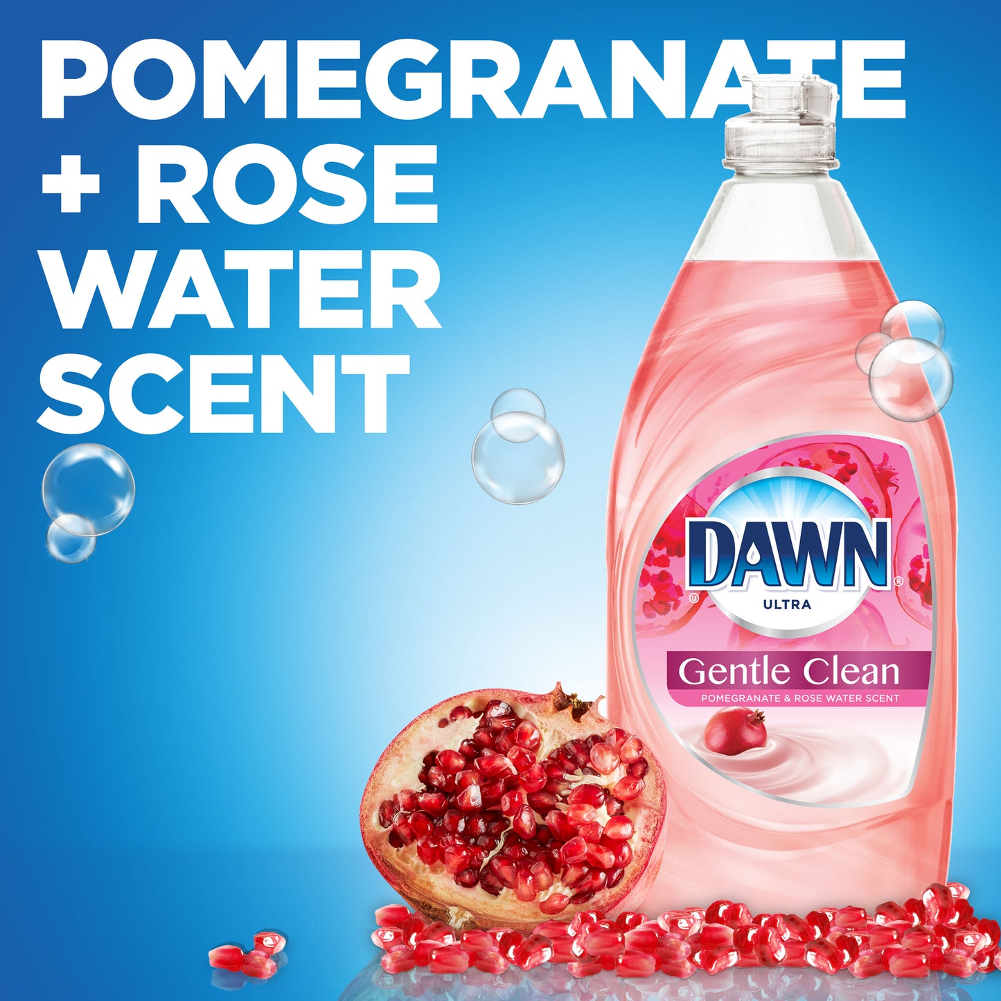 Dawn Ultra Liquid Dish Soap, Pomegranate & Rose Water Scent, 24 fl oz
