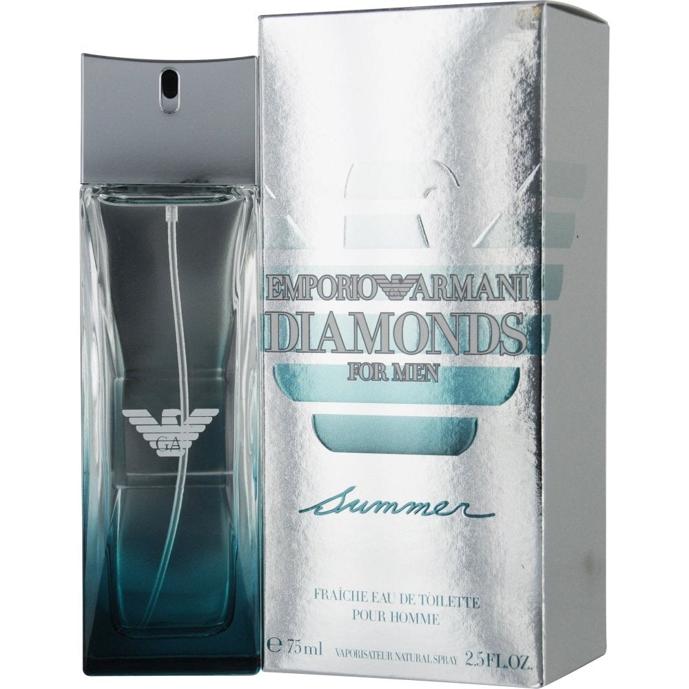 Emporio Armani Diamonds Summer Edt Fraiche Spray For Men 2.5 oz