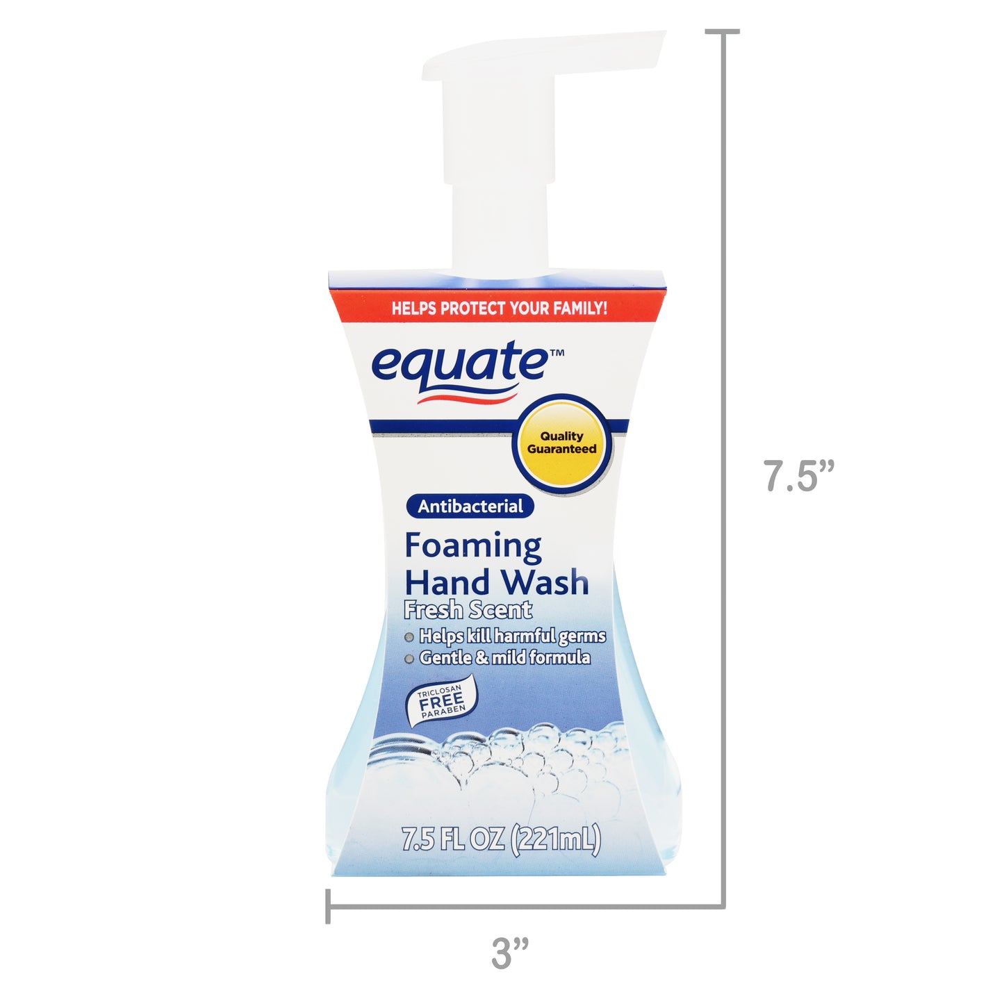 Equate 7.5 Fl. Oz. Fresh Scent Foaming Antibacterial Soap
