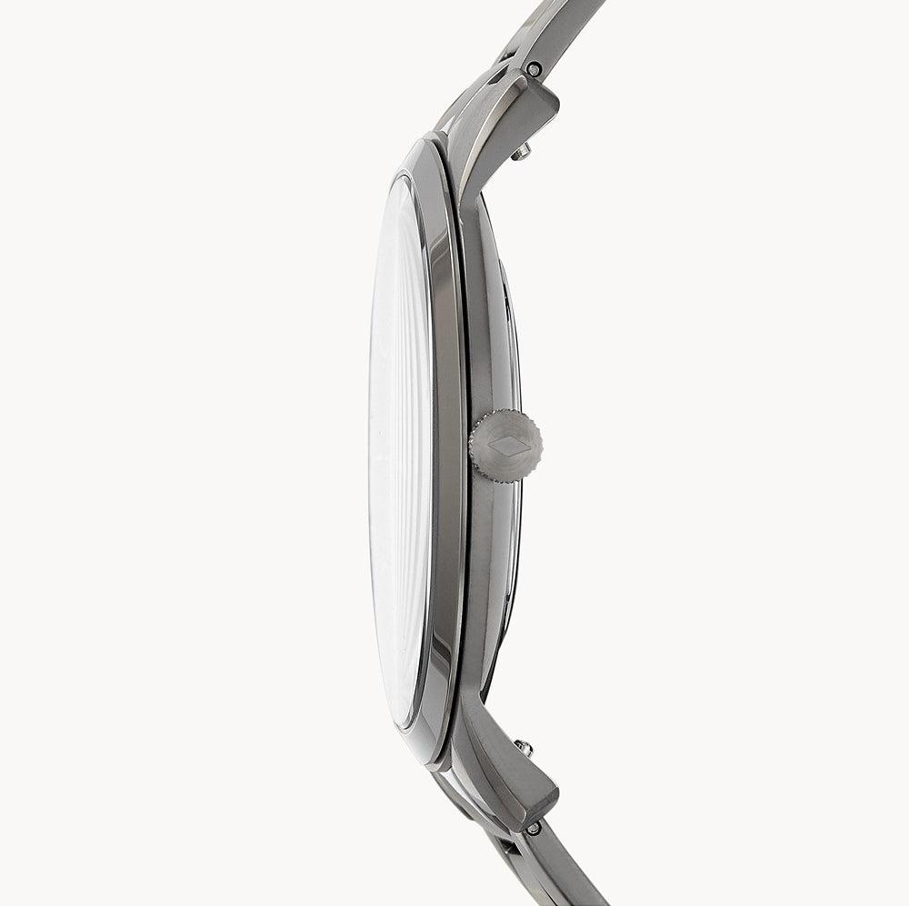 Fossil The Minimalist Three-Hand Smoke Stainless Steel Watch (FS5459) Men