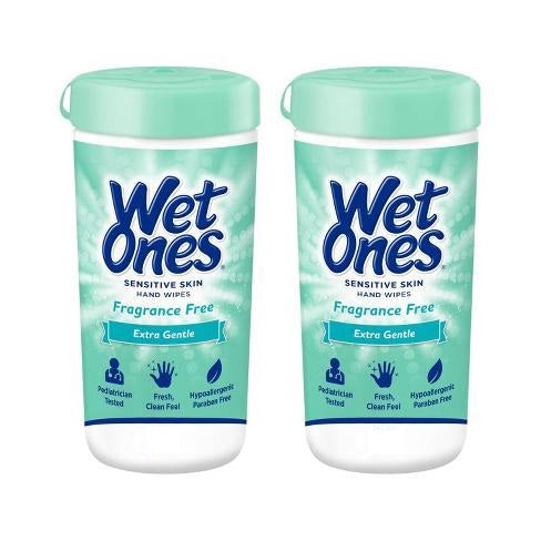 Wet Ones Sensitive Skin Hand Wipes 40ct (2 pack)