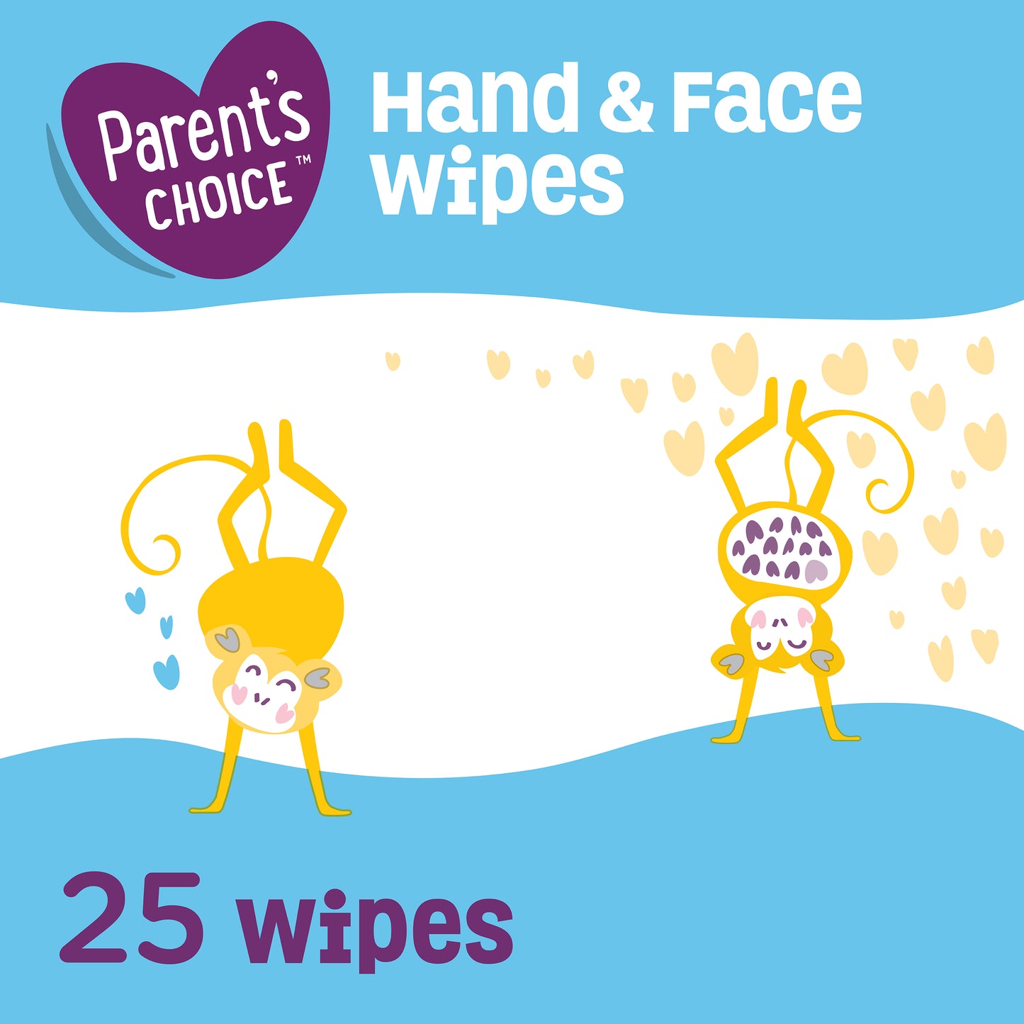 Parent's Choice Hand & Face Wipes, 25 Sheets
