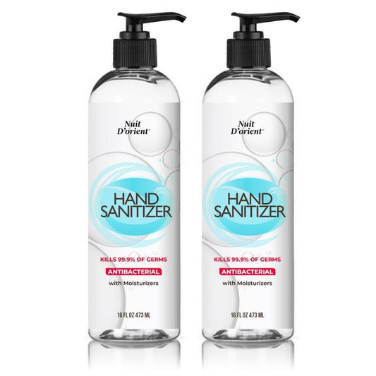 Antibacterial Hand Sanitizer with Moisturizers 16 oz - 473 ml (2 Pack)