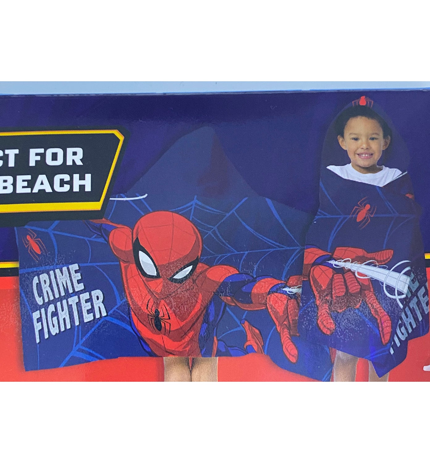 Marvel Spiderman Hooded Towel 22 in x 51 in