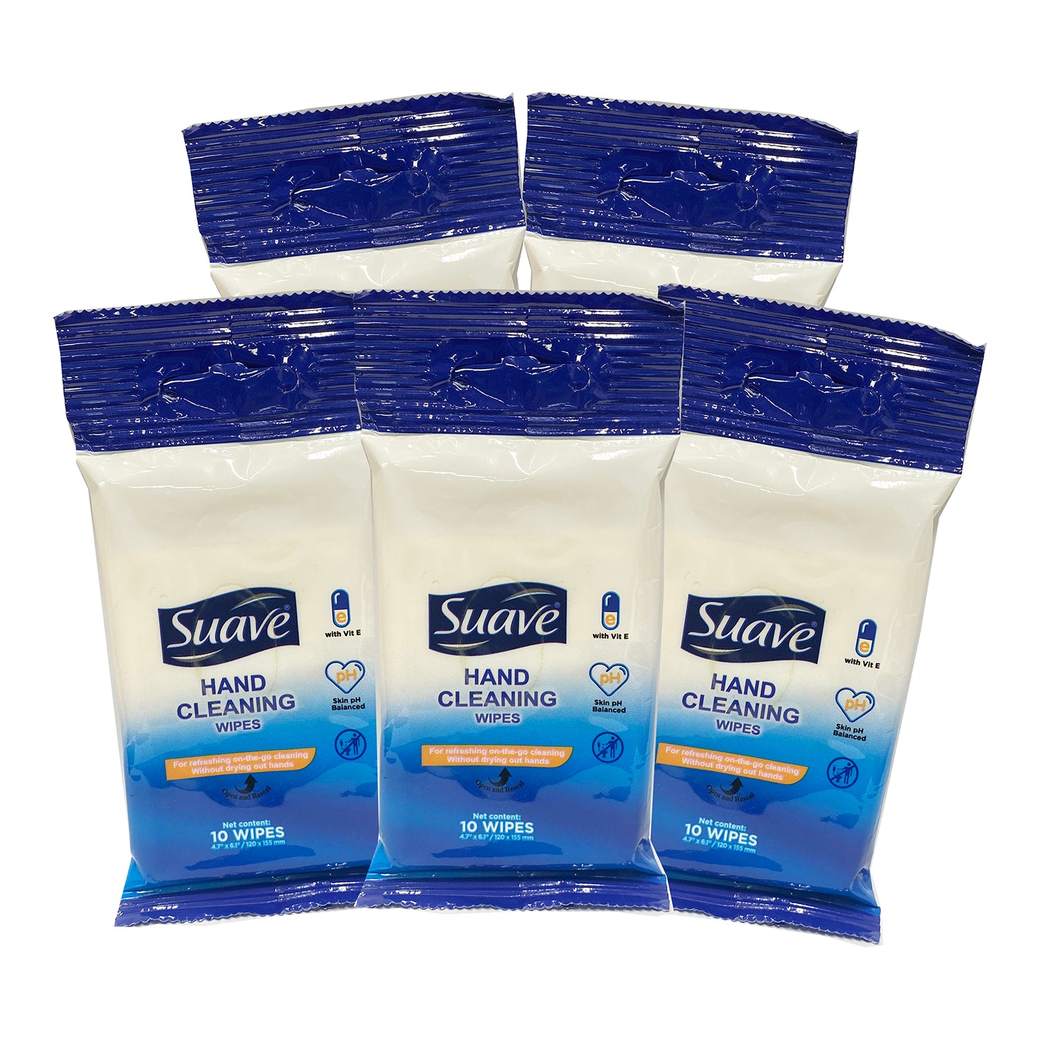 Suave Hand Cleaning Wipes 10 pcs 5-PACK – Rafaelos