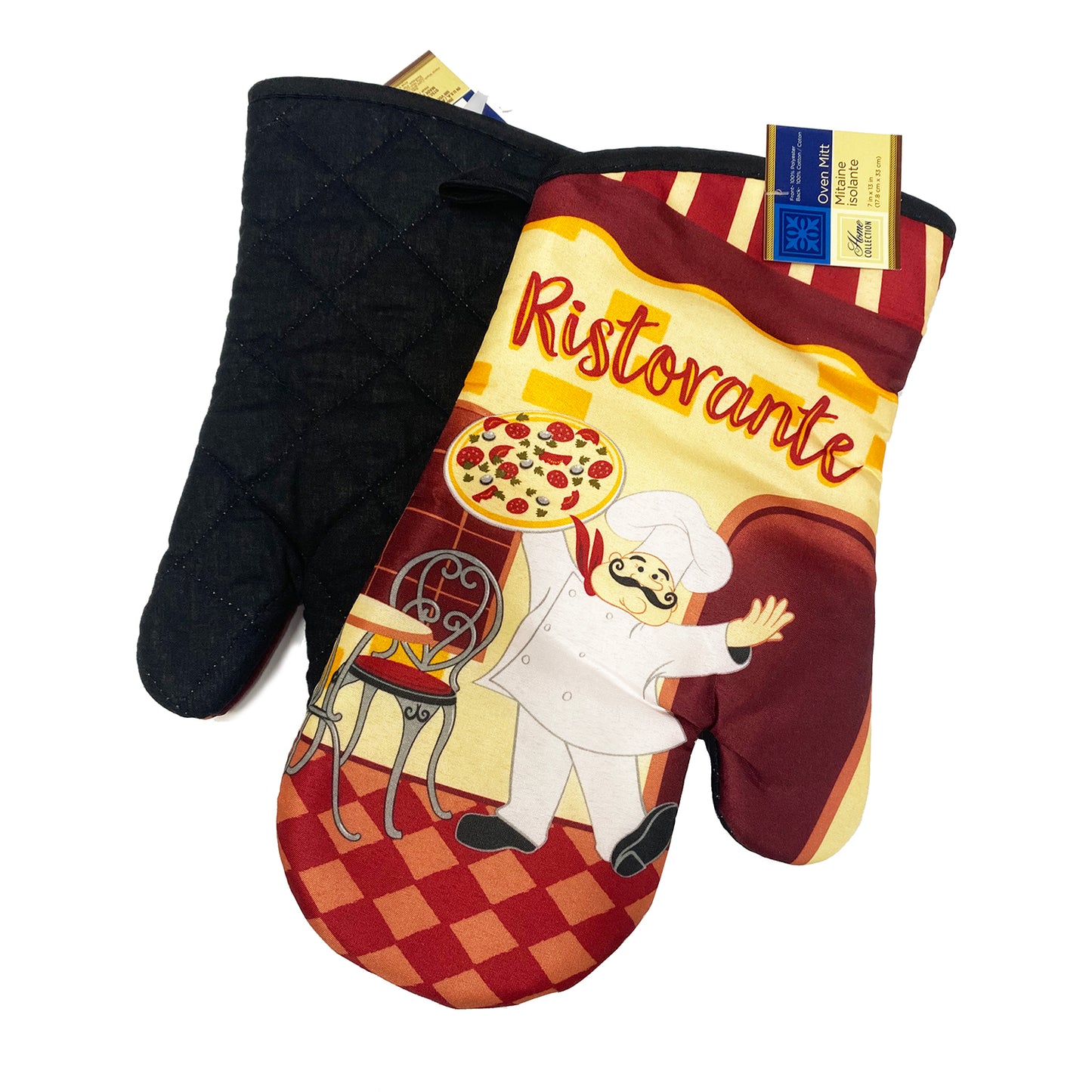 Home Collection Kitchen Linen & Placemats "Ristorante Theme" 4pc SET