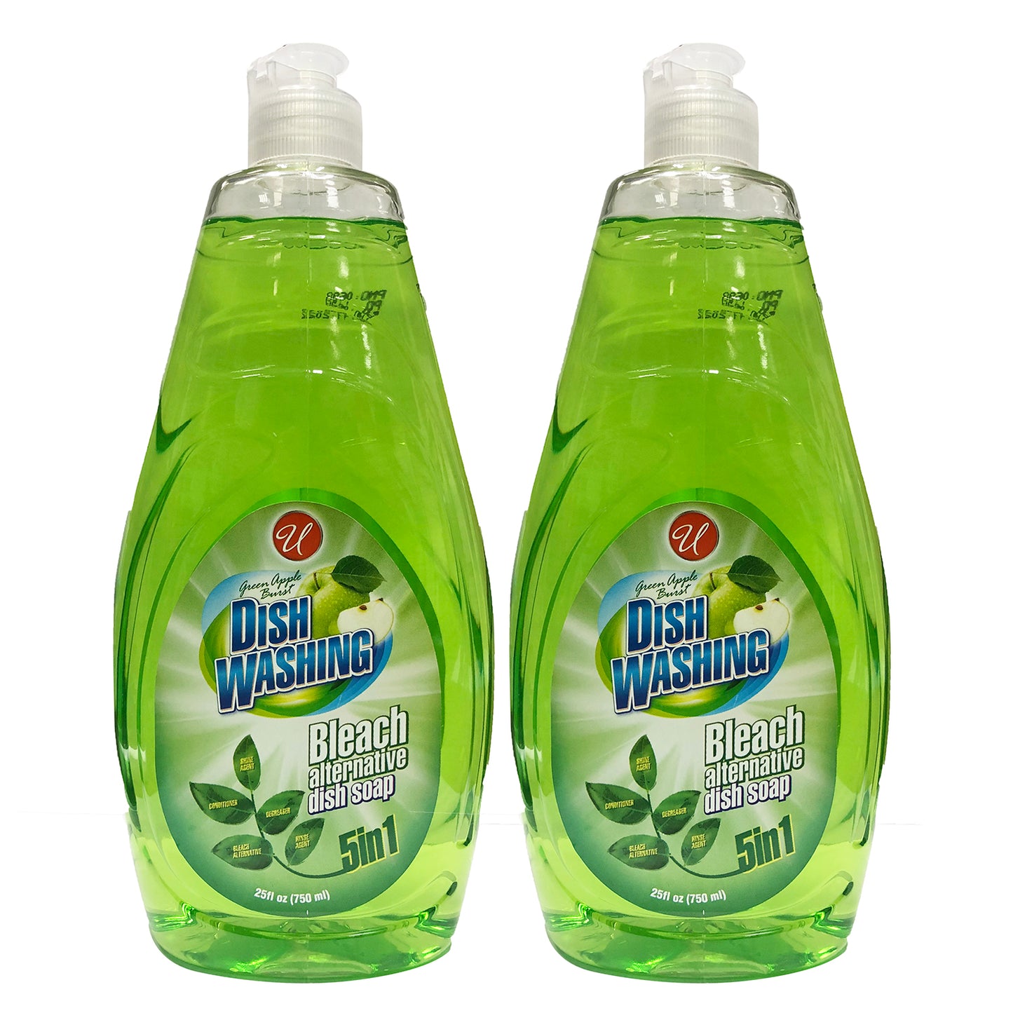 Dish Washing 5in1 Green Apple Burst 25 oz 750 ml "2-PACK" by Universal