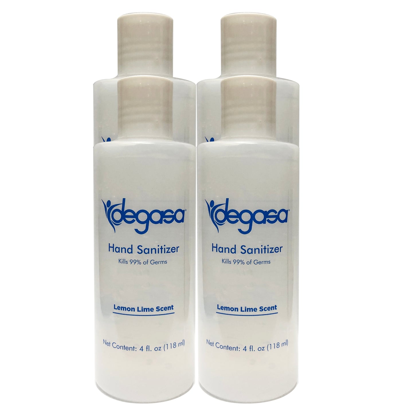 Hand Sanitizer Lemon Lime Scent 4 oz "4-PACK" By Degasa