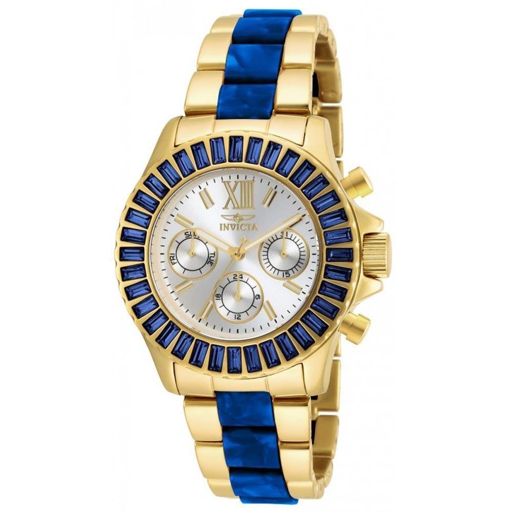 Invicta Women's Angel Stainless Steel and White Plastic Silver Tone Dial (18871)