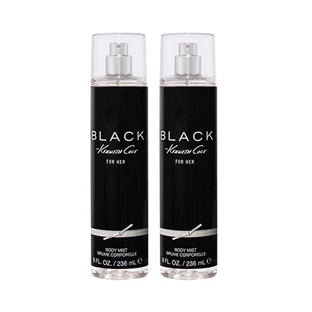 Kenneth Cole Black Body Mist for Women 8.0 oz 236 ml "2-PACK"