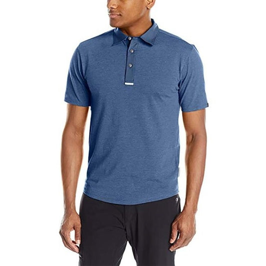 Merrell Men's Pasco Polo Tahoe Heather Bleu XL