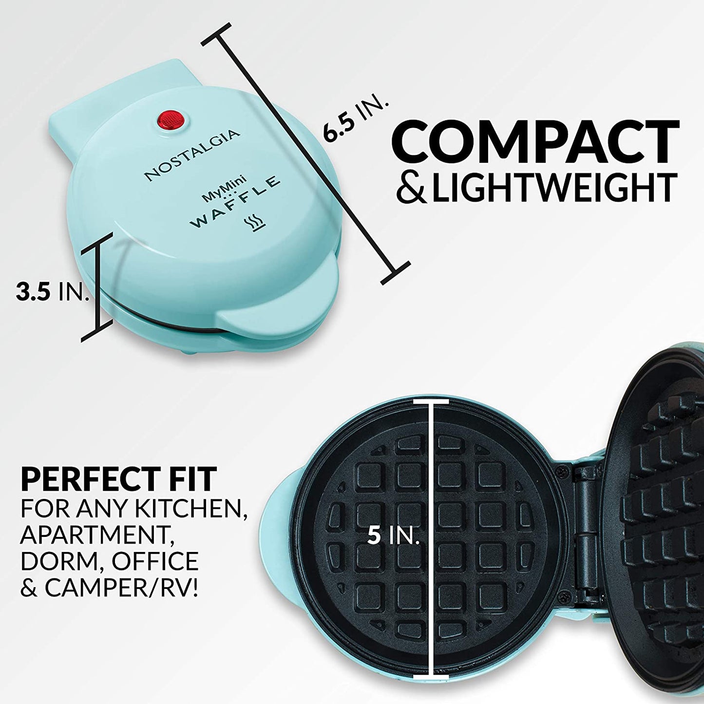 Nostalgia My Mini Personal Electric Waffle Maker