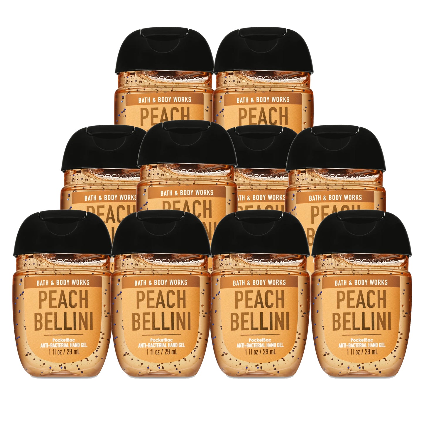 Bath & Body Works Peach Bellini Anti-Bacterial - Hand Sanitizers "PACKS" 1 oz 29 ml