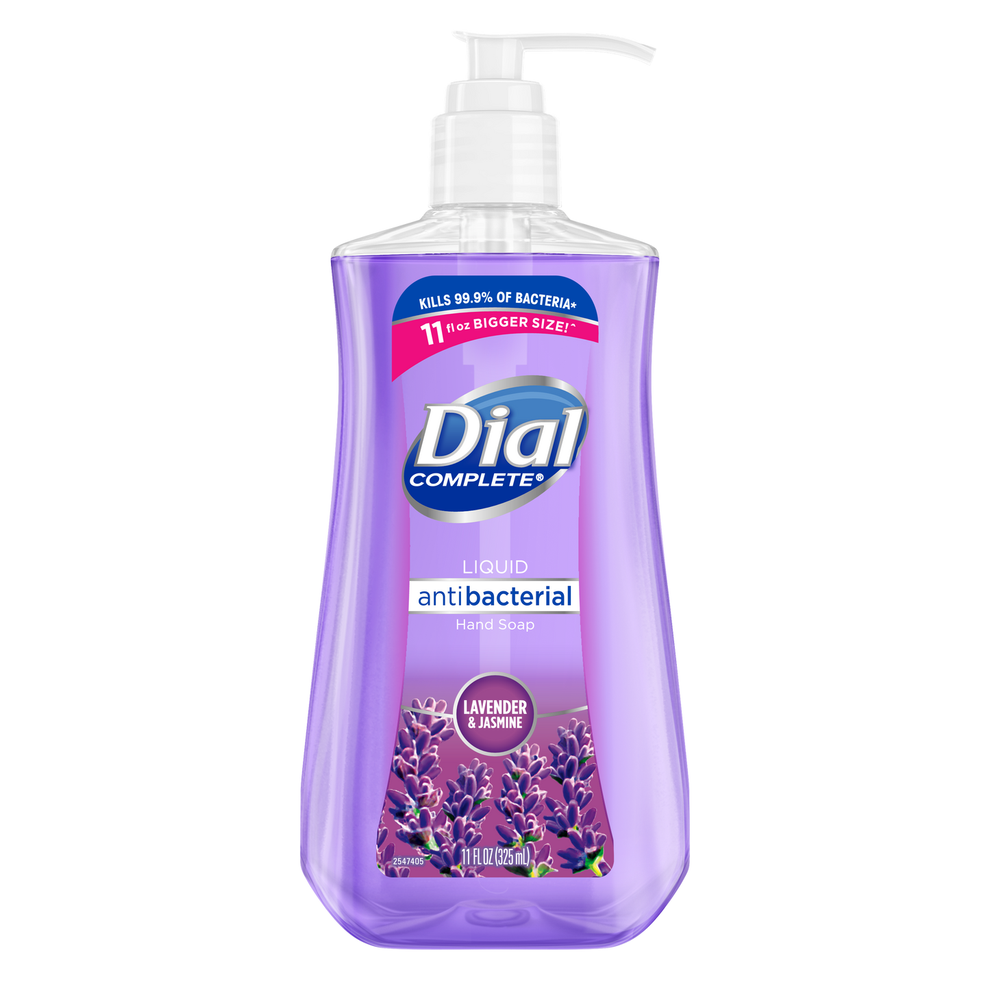 Dial Antibacterial Liquid Hand Soap Lavender 11 oz (2-PACK)