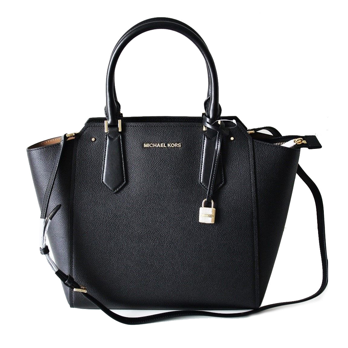 Michael Kors Hayes LG Tote Leather Black (35F8GYET3T)