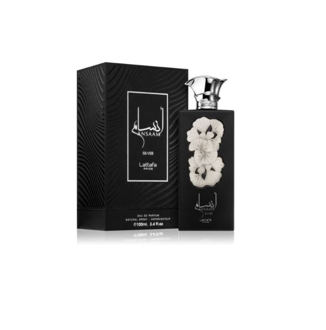 Ansaam Silver Eau De Parfum Spray by Lattafa 3.4 oz Unisex
