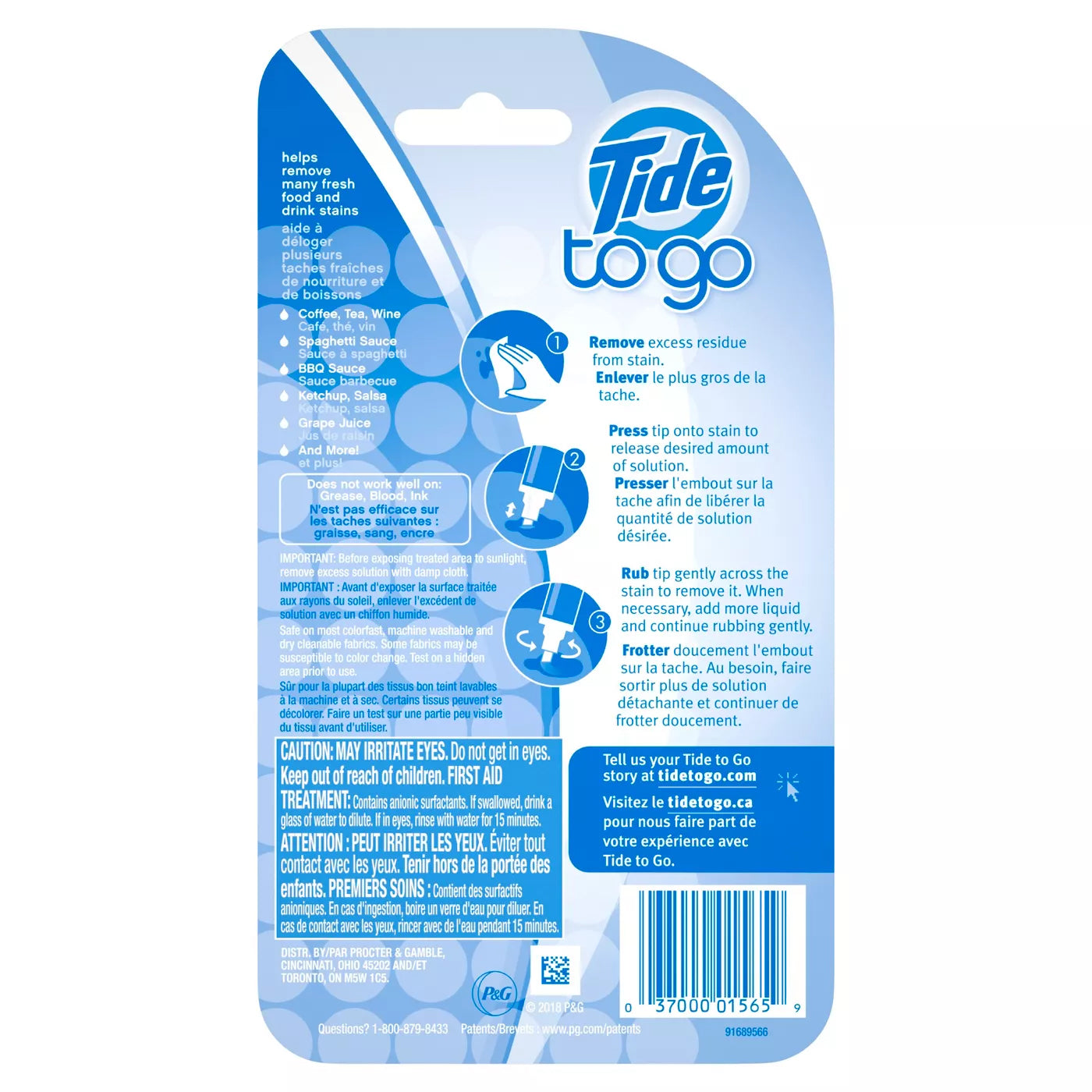 Tide To Go Stain Remover Pen "2-PACK"
