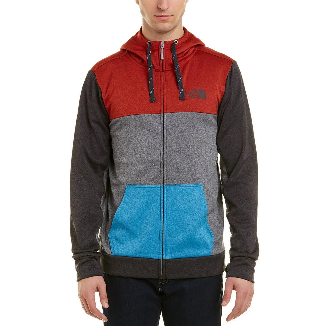 The North Face Men's Surgent Block Full Zip Hoodie Asphalt Grey/Multi-Color