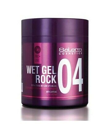 Salerm Wet Gel Rock 04 Extra-strong wet look styling gel with caffeine 17.8 oz 500 ml