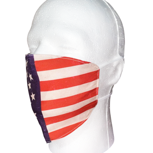 Reusable Worn USA Flag Face Mask "3-PACK"