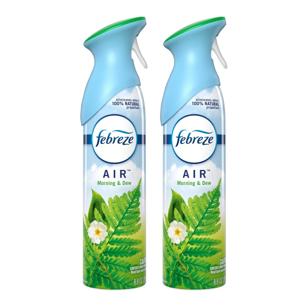 Febreze Air Freshener Spray Morning & Dew Scent 8.8 oz "2-PACK"