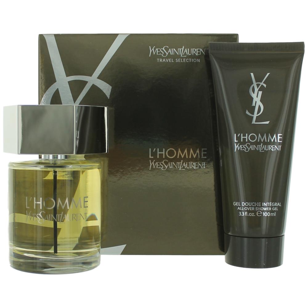 Yves Saint Laurent L'homme 2PC Gift Set EDT 3.3 oz