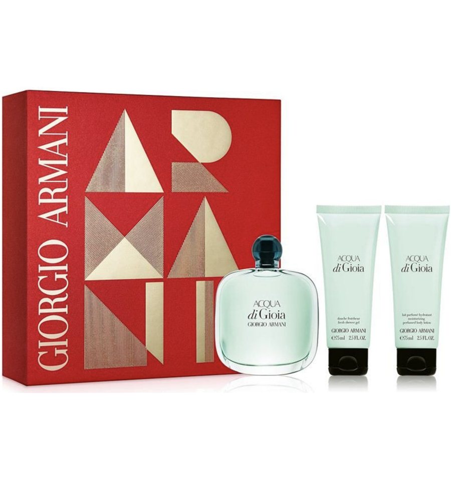 Giorgio Armani Aqua di Gioia 3pcs Gift Set EDP 3.4 oz Women
