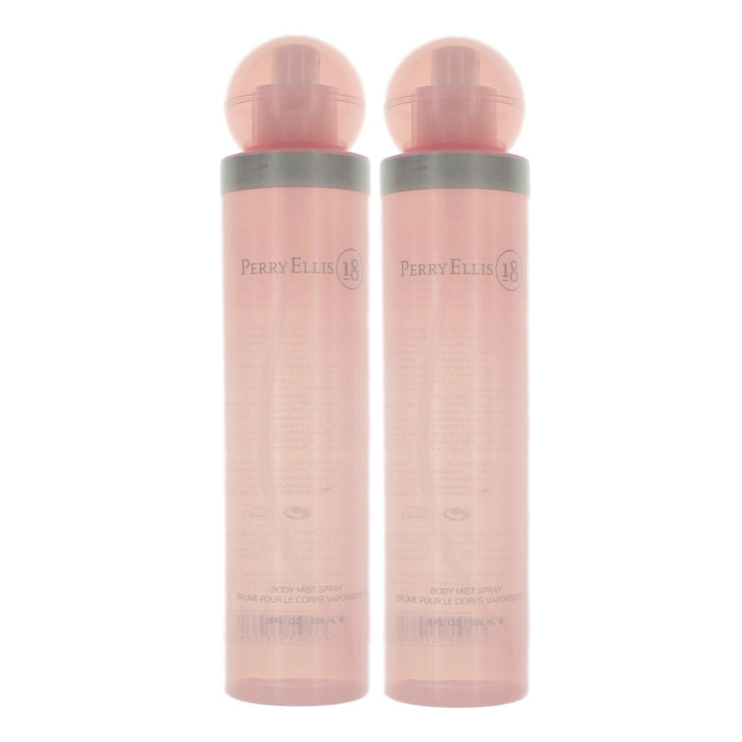 Perry Ellis 18 Body Mist 8 oz Each (Pack of 2)