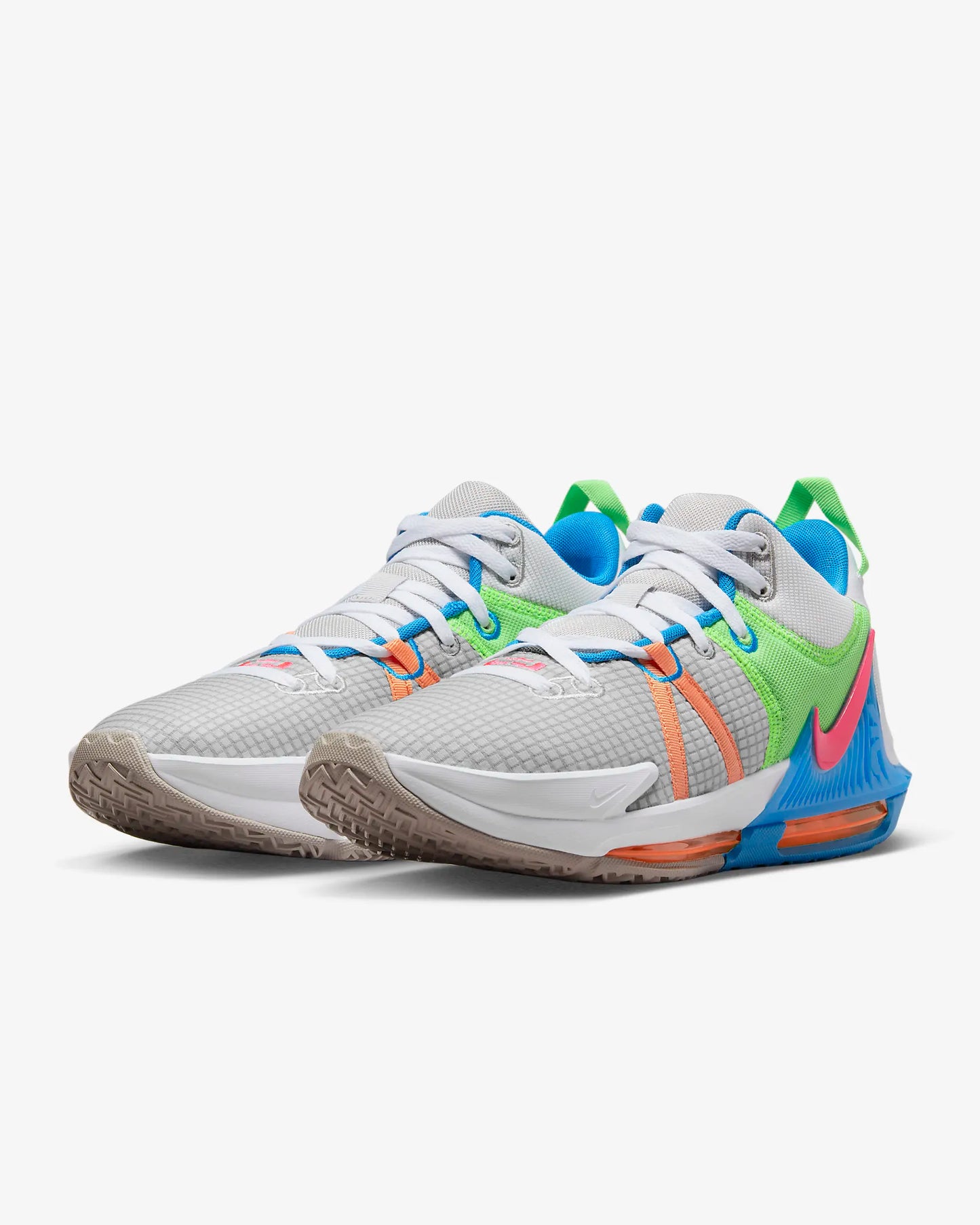 LeBron Witness 7 Basketball Shoes Grey Fog/Hyper Pink DM1123-003
