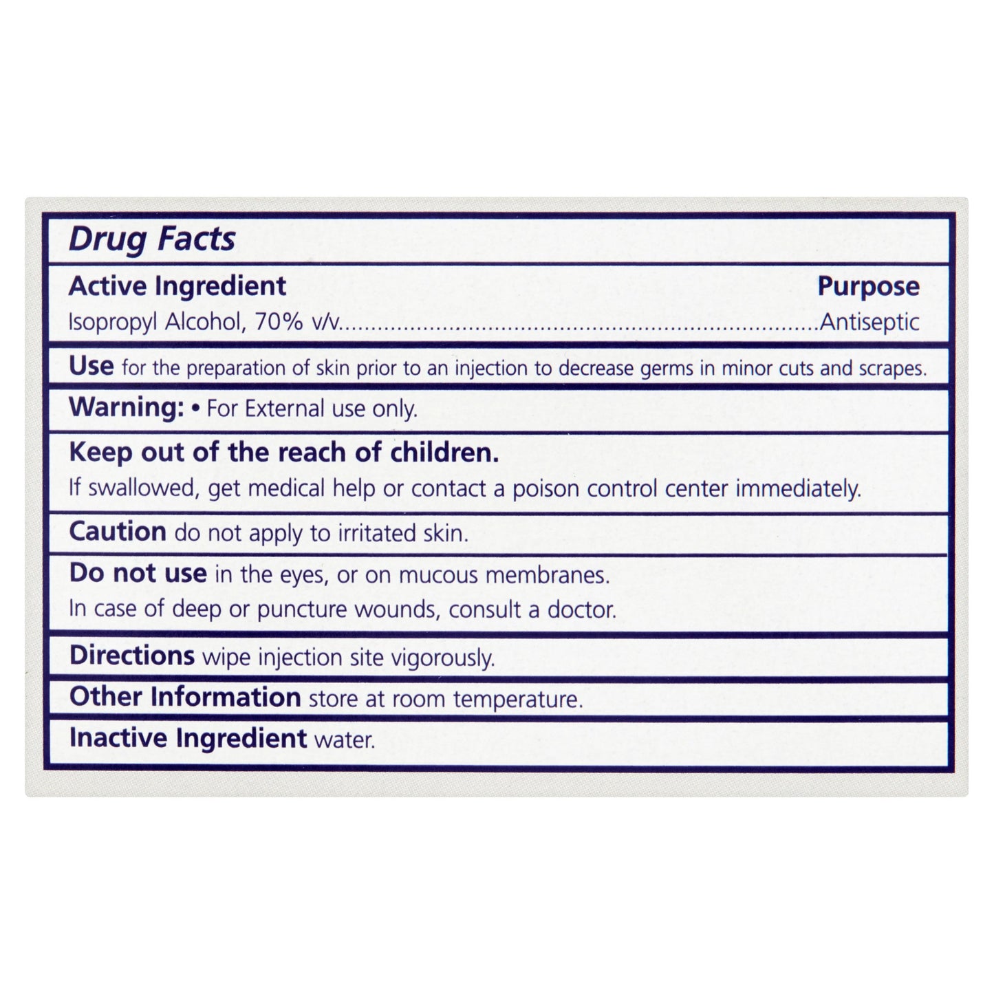 BD Alcohol Swabs 100 Each Box