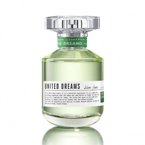 Benetton United Dreams LIVE FREE EDT 2.7 oz Women 80 ml