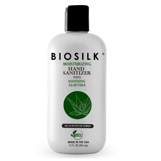 BIOSILK MOISTURIZING HAND SANITIZER W/ ALOE VERA 12oz