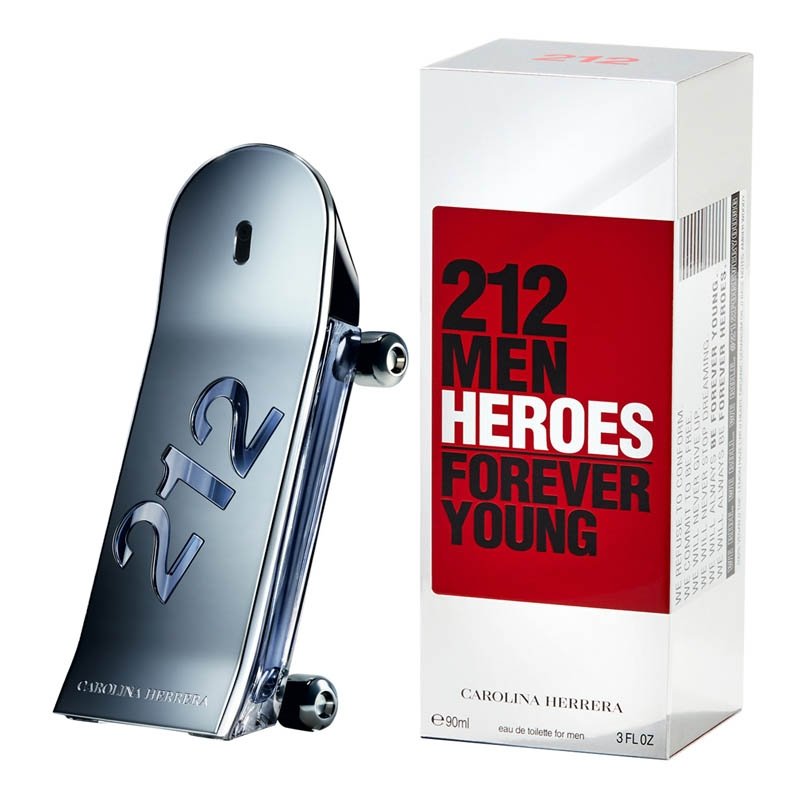 Carolina Herrera 212 Heroes Forever Young EDT 3.0 oz 90 ml Men