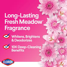 Clorox Splash-Less Liquid Bleach, Fresh Meadow (Concentrated Formula) 77 Ounce