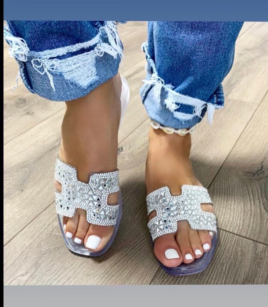 Victoria Adames Soho Jelly Sandals Clear