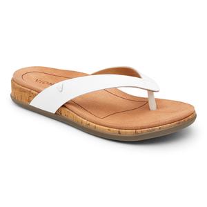 Vionic Copal Daniela Toe Post Sandals White