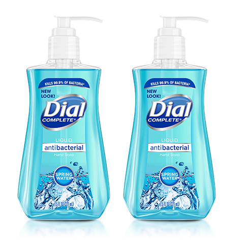 Dial Complete Liquid Antibacterial Hand Soap Spring Water 11 oz 2 PAC Rafaelos