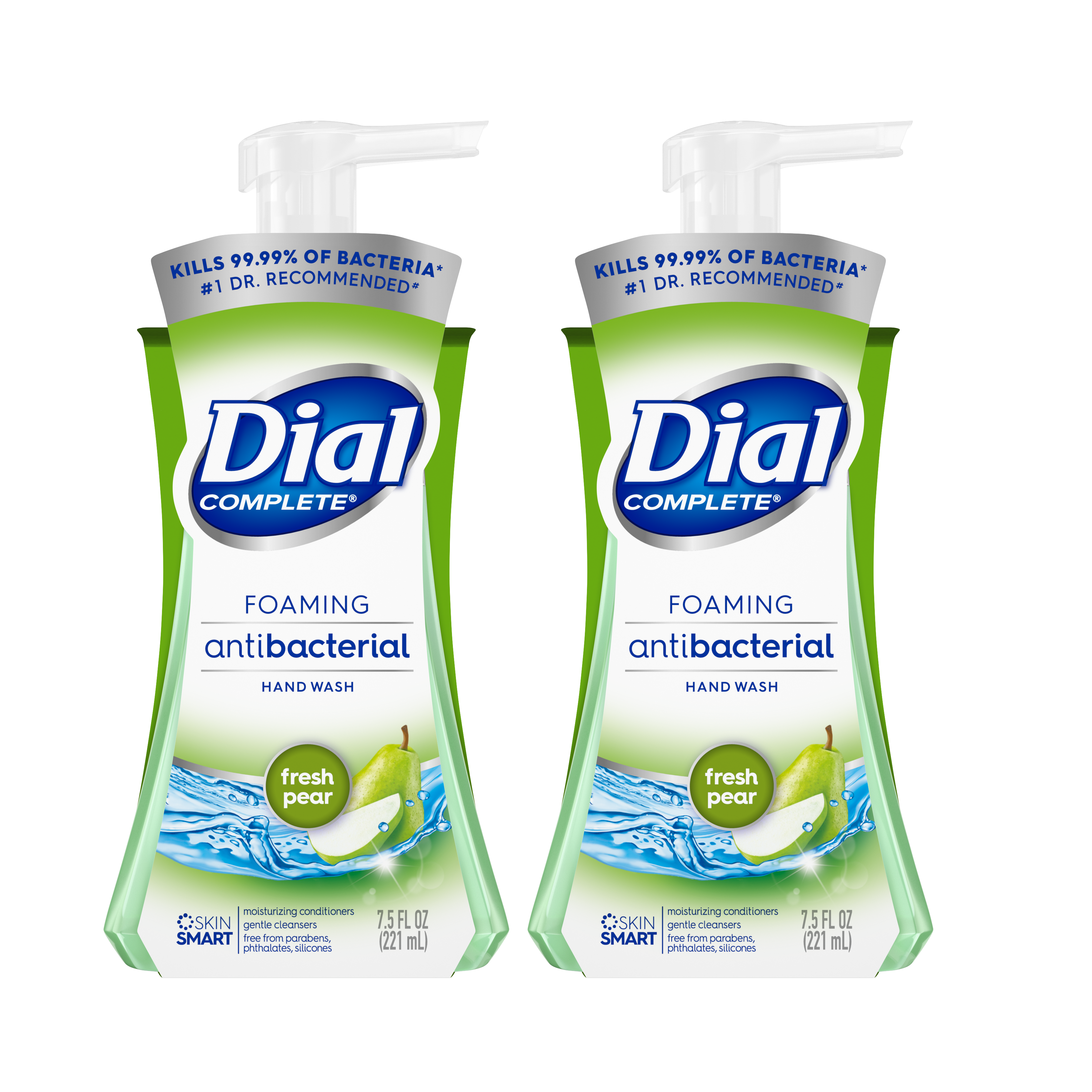 Dial Complete Antibacterial Foaming Hand Wash Fresh Pear 7.5 oz 2 P Rafaelos