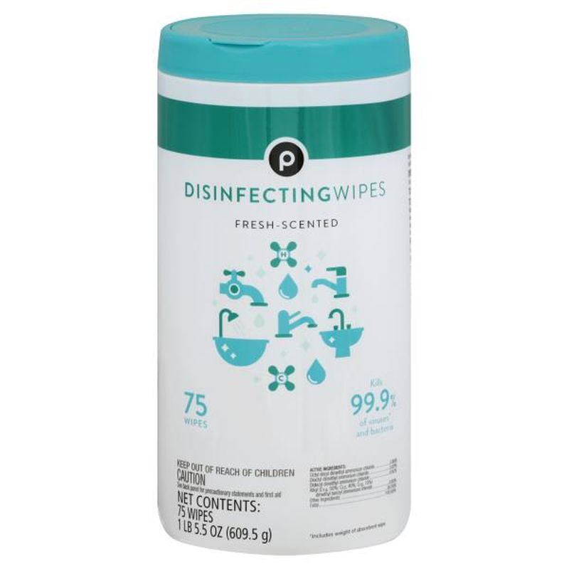 Disinfecting Wipes, Fresh Scented 75 Wipes