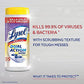 Lysol Dual Action Disinfecting Wipes, Citrus, 35 ct